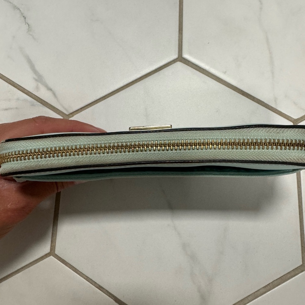 Kate Spade‎ Neda Newberry Lane Zip Around Wallet Mint Green - Picture 6 of 7